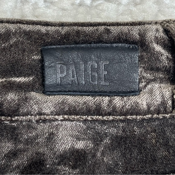 PAIGE Hoxton Ultra Skinny Velvet Jeans, size 25, gray, event work to play party - Picture 7 of 14